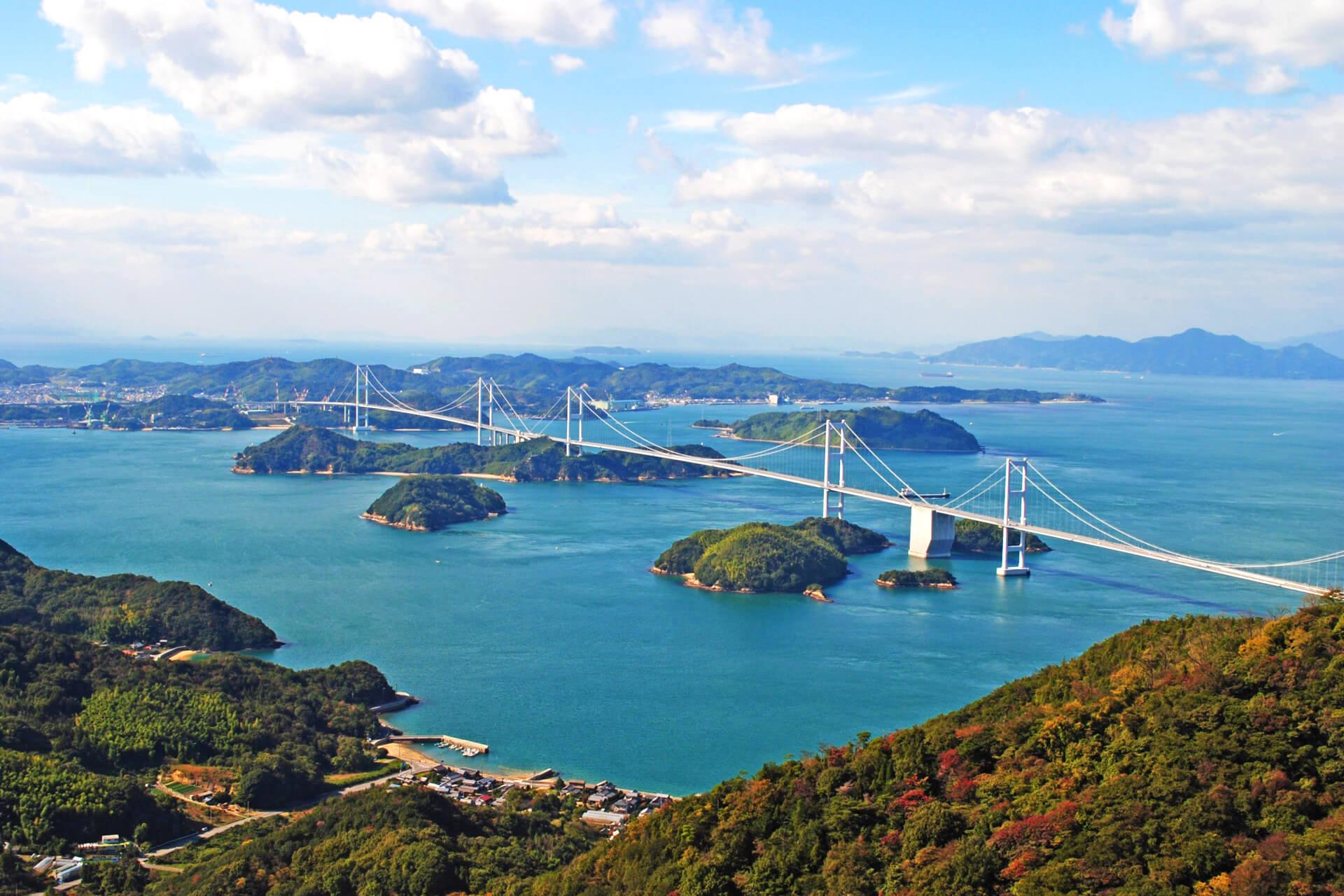 日本四國旅遊示意圖