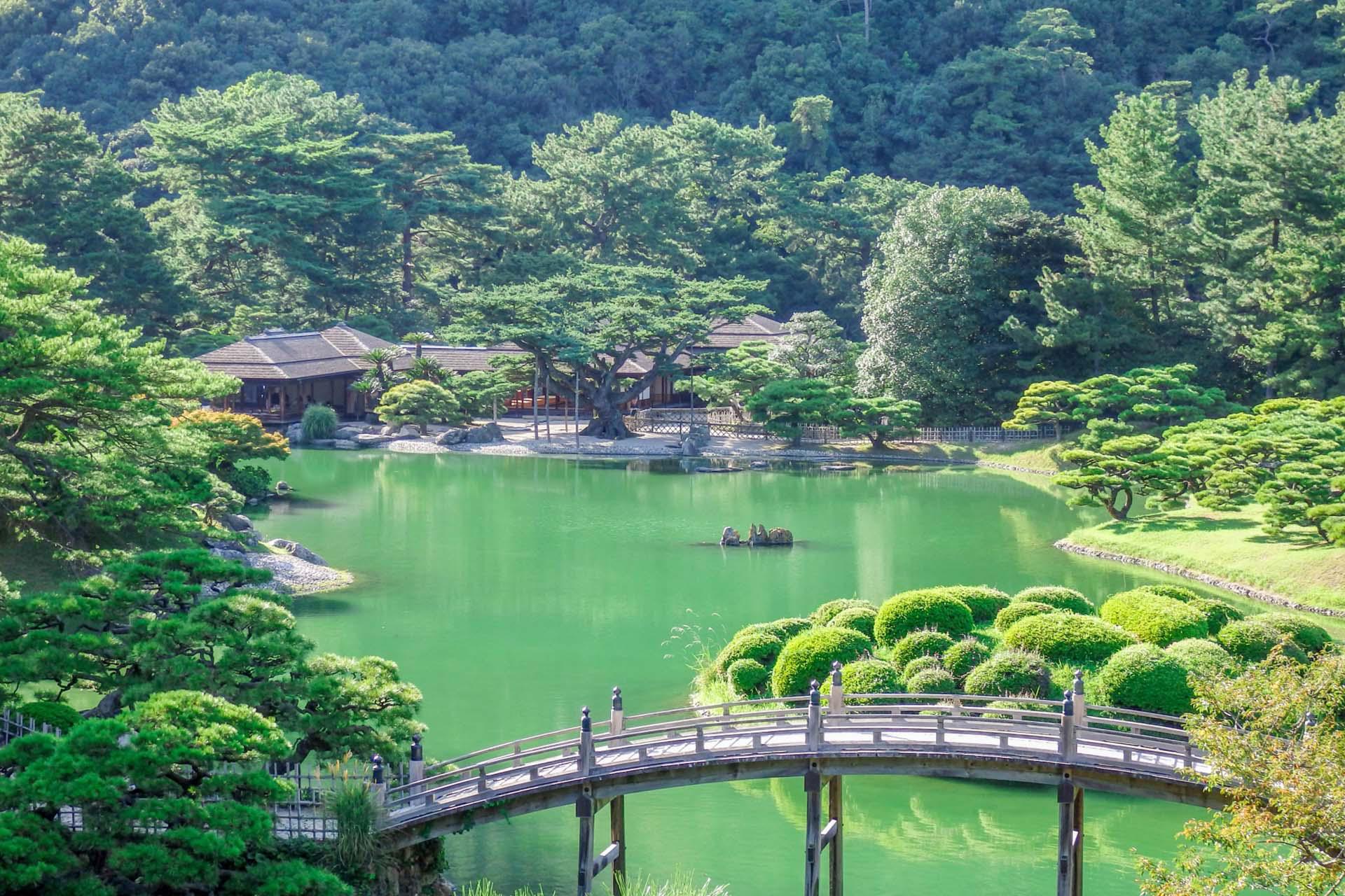 日本四國景點示意圖