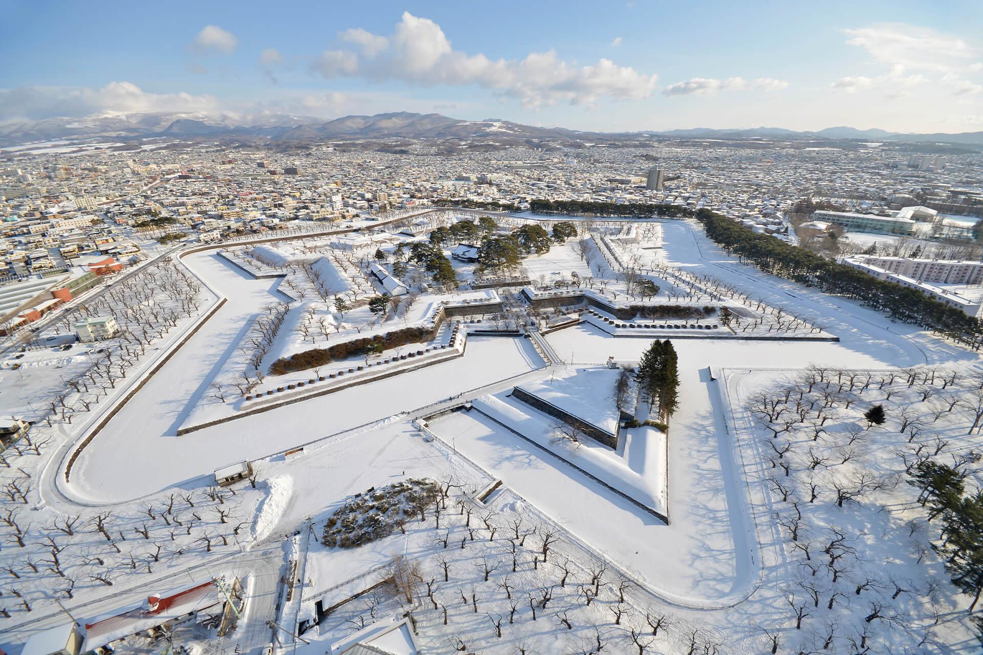 冬季北海道6大必訪美景推薦－五稜郭公園