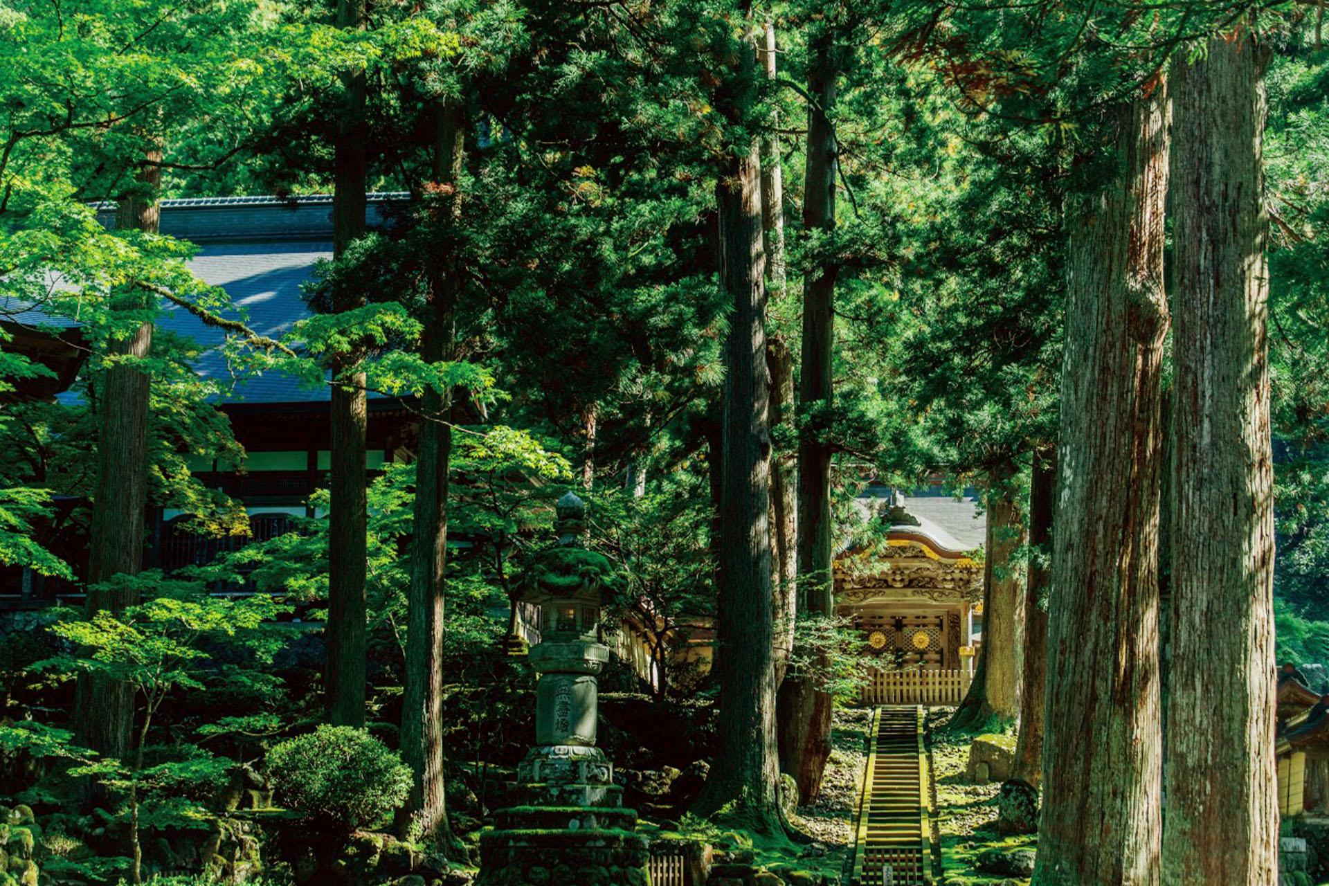 永平寺景色示意圖