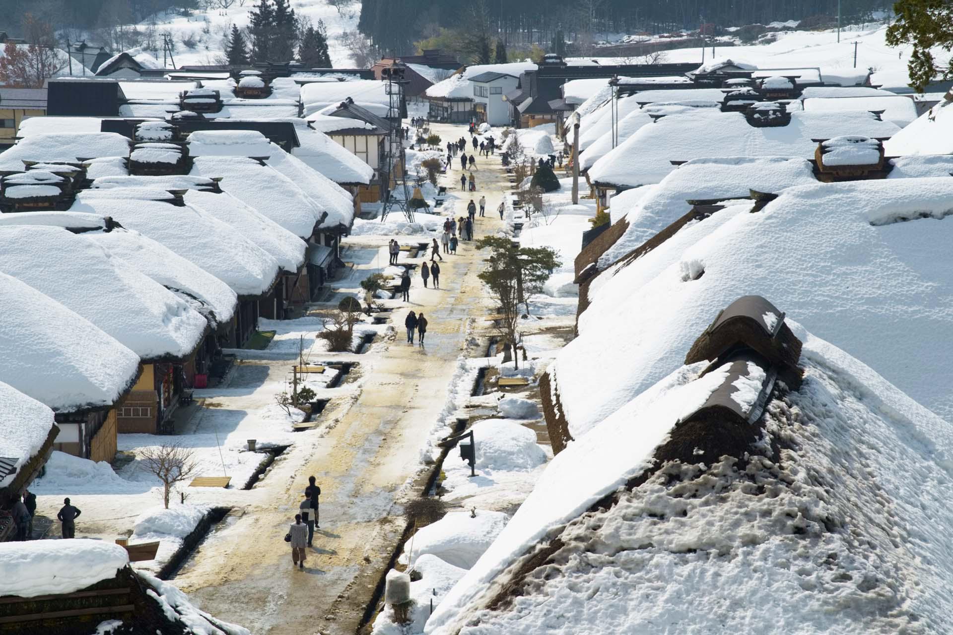 日本東北冬季行程景點推薦,大內宿