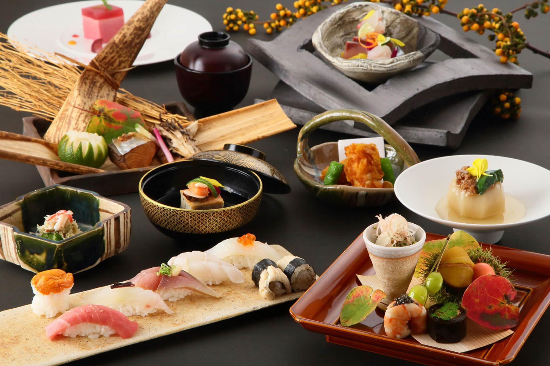 懷石料理示意圖