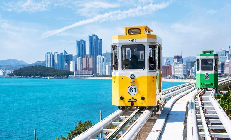 韓國釜山.海濱浪花5日 - 海岸膠囊列車.佛國寺.甘川洞.5星市中心4連泊